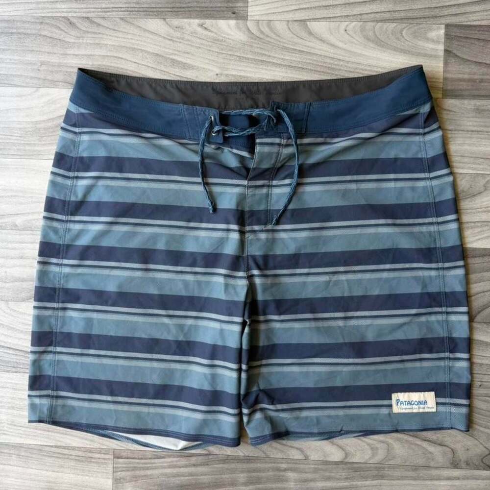 Patagonia Vintage Y2K Striped Board Shorts Men's 36